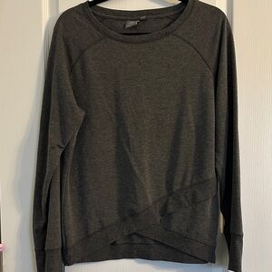 Daisy Fuentes Charcoal Long Sleeve Top